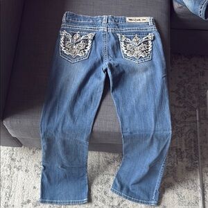 Blue Embroidered Women's Jeans